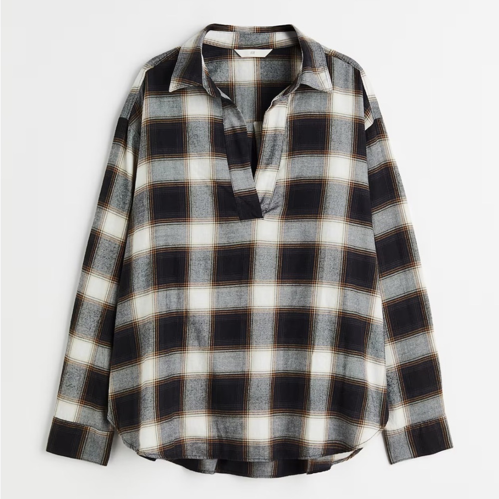 B2G1 FREE! Plaid Flannel H&M Anorak Top
